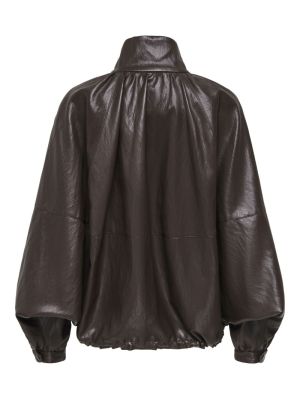 JDYEDITH FAUX LEATHER JACKET O Chocolate Torte