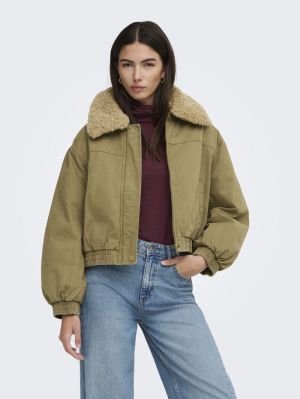 ONLLYNN OVERSIZED BOMBER JACKE Coffee Liqueúr