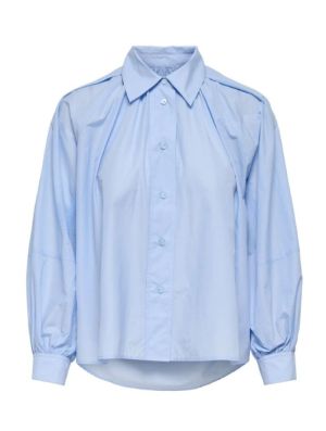 ONLRIVER LS SHIRT OX WVN Cashmere Blue