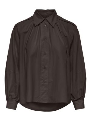 ONLRIVER LS SHIRT OX WVN Coffee Bean