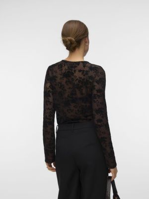 VMFLORA LS O-NECK TOP JRS Chocolate Torte