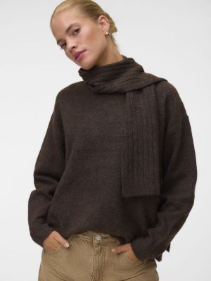 VMGIANNA LS SCARF PULLOVER Chocolate Torte