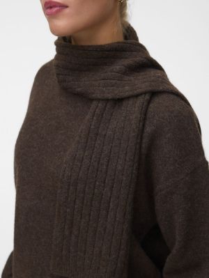 VMGIANNA LS SCARF PULLOVER Chocolate Torte